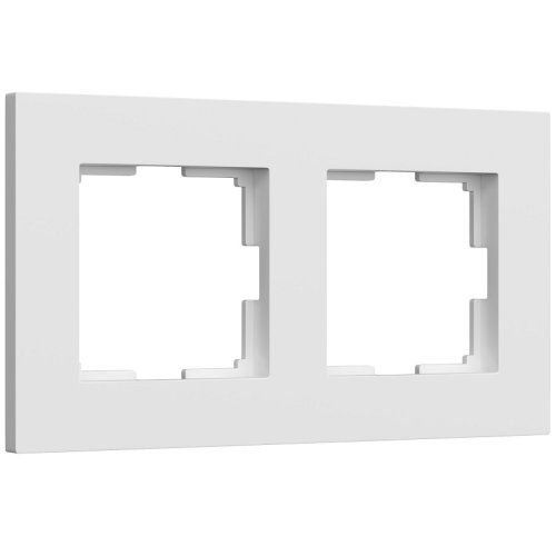 Рамка универсальная Werkel Slab 2-м. белый матовы фото Рамка универсальная Werkel Slab 2-м. белый матовы картинка